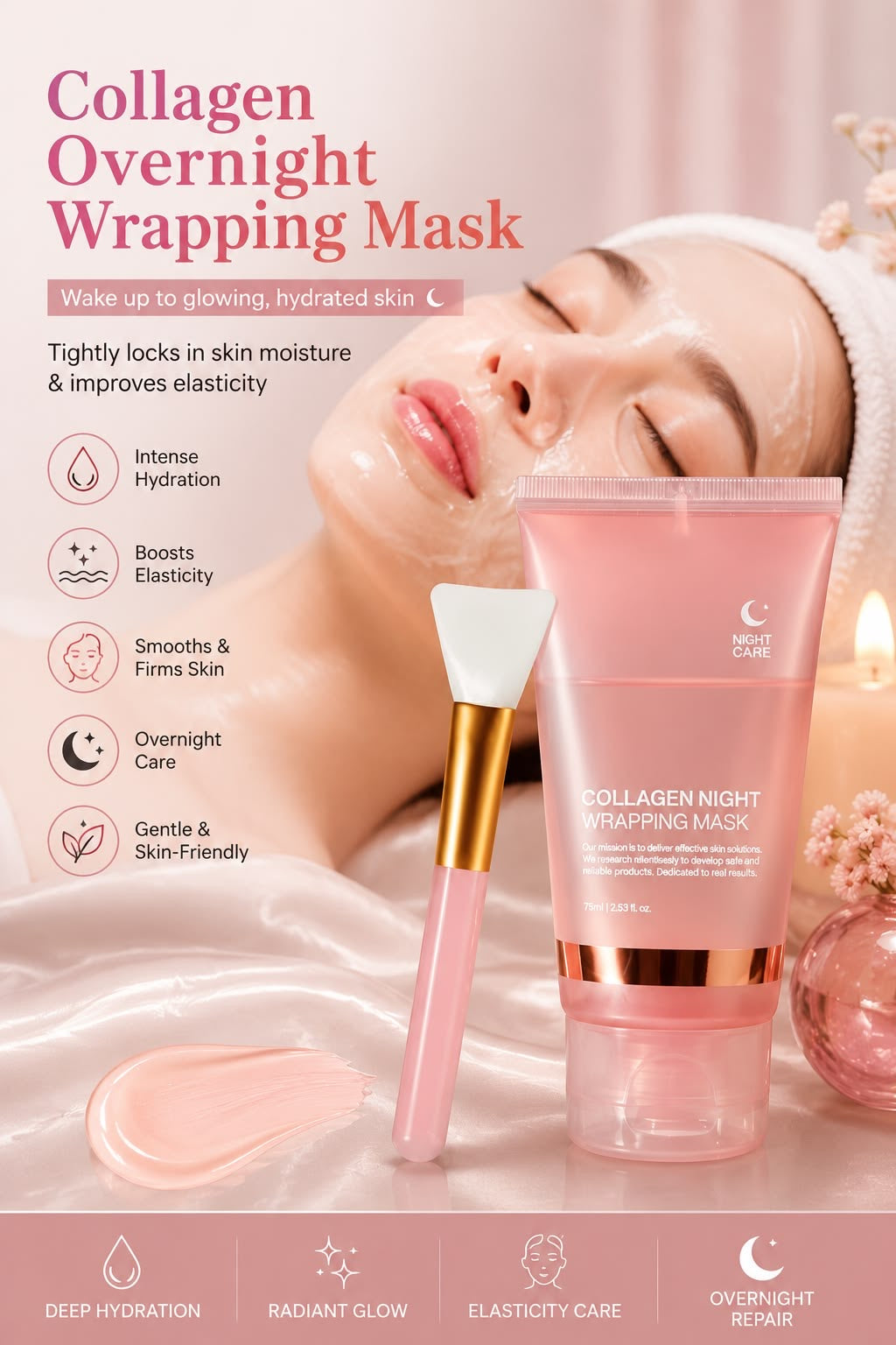 Collagen overnight sleeping mask